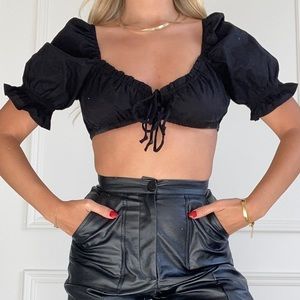 Black Crop Top